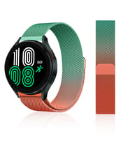 ??Amazfit GTS Bip Lite S GTR 42mm Kordon Milano Loop Kordon (Turuncu - Yeşil)