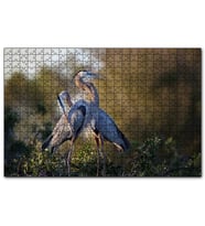 Cakapuzzle Günbatımında Balıkçıl Çift  Puzzle Yapboz MDF (Ahşap) (500 Parça)