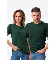 Unisex  Pamuklu Oversize Basic Tshirt (Yeşil)