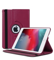 Microsonic Apple iPad Mini 5 7.9'' 2019 (A2133-A2124-A2125-A2126) Kılıf 360 Rotating Stand Deri (Mor)