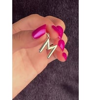 14 Ayar Altın M Harf Kolye Ucu (Rose)