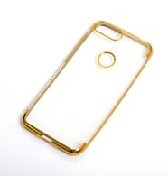 Alcatel 1S Kılıf Dört Köşeli Lazer Silikon Kılıf (Gold)