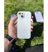 İphone 15 Uyumlu Parlak Premium Renkli Cam Telefon Kılıfı