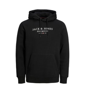 Jack & Jones Erkek Kapüşonlu Sweatshirt Premium Sweat Hood - 12216335 (Siyah)