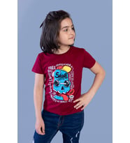 Toontoy Erkek Çocuk Baskılı Tişört (Bordo)