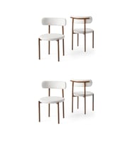 Alfa Metal Mutfak Sandalyesi 4 Lü Set  (Ceviz)