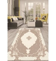 Dijital Kaymaz Taban Yıkanabilir Modern Renkli Salon Halısı Mutfak Halısı Yolluk ND-HT-1076 (Kahverengi)