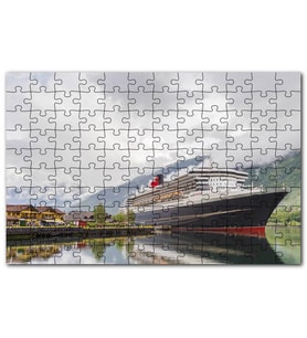Cakapuzzle Adriyatik Denizinde Cruise Gemisi Bulutlar Puzzle Yapboz MDF (Ahşap) (500 Parça)