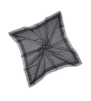 Mısırlı Eşarpları Silky Cocoon Eşarp 105 x 105 cm (Siyah-Gri)