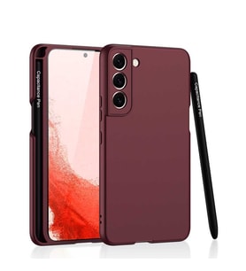 Galaxy S22 Plus Kılıf Zore Kalemli Kıpta Kılıf (Mürdüm)