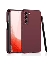 Galaxy S22 Plus Kılıf Zore Kalemli Kıpta Kılıf (Mürdüm)