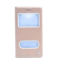 Galaxy J5 Kılıf Dolce Kapaklı Kılıf (Gold)