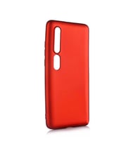 Xiaomi Mi 10 Kamera Çıkıntılı Soft Silikon (Kırmızı)