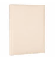Deri Defter Günlük Journal Ajanda Tarihli Çizgili 168 Yaprak Rainbow Vegan 17X24 cm (Bej)