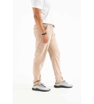 Longberg Erkek Beli Lastikli Bağcıklı Mevsimlik Jogger Spor Pantolon (Bej)