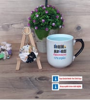 Din Kültürü Öğretmeni Kupa Bardak Beyaz ve Fotoğraflı Ahşap Anahtarlık Hediye Öğretmenler Günü Hediyesi (Model 10)