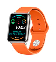 Huawei Watch Fit 2 Uyumlu PureLux Soft Silikon Kordon (Turuncu)