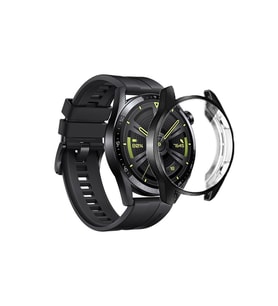 Huawei Watch Gt3 46mm 360 Tam Koruma Silikon Kılıf (Siyah)