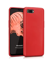 Microsonic Matte Silicone Realme C2 Kılıf (Kırmızı)