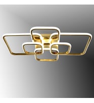 TT500-6-SR TT Aydınlatma Sarı Kaplama Plofonyer 6 lı Led Avize (Sarı)