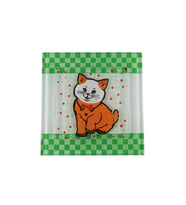 Cam Gider Kapağı Süsü Cam Gider Kapak Dekoratif Banyo Gider Süsü 10x10 (Bordo)