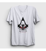 Presmono Unisex Sarı Robe Assassin's Creed T-Shirt 24276tt (Beyaz)