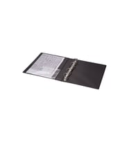 2K A5 KÜÇÜK BOY Evrak Sunum Tanıtım Firma Klasörü Pvc 3 cm 4 Halkalı 200 Yaprak Kapasiteli Ring Binder File 19,5x23 cm (Siyah) DİKKAT SADECE A5 EVRAKLAR İÇİN UYGUNDUR !!!