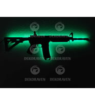 M416 Led Işıklı Tablo (Yeşil)