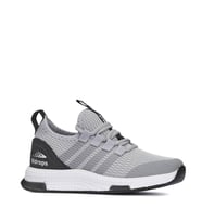 Albishoes Rahat Hafif Yazlık Bağcıksız Fileli Unisex Çocuk Sneaker Spor Ayakkabı (Gri - Siyah)