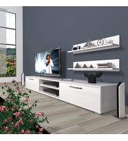Decoraktiv Eko 4 Slm Dvd Tv Ünitesi Tv Sehpası (Beyaz)