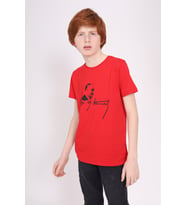 Toontoy Unisex Çocuk Atatürk Baskılı Tişört (Kırmızı)