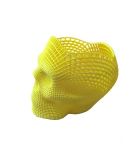 Nct  3D Printer Baskı Özel Meshli Kuru Kafa Kalemlik Siyah (Sarı)