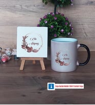 Doğum Günü Hediyesi İsme Özel Dekoratif Taş, Kupa Bardak Kırmızı Hediye (Model 8)