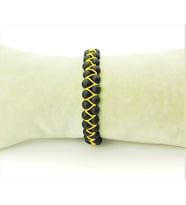OBSİDYEN ÖRME BİLEKLİK 6 MM (Sarı)