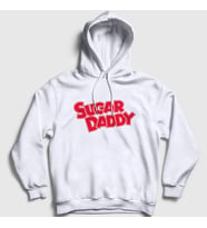 Presmono Unisex Beyaz Sugar Daddy Kapüşonlu Sweatshirt 429102tt (Beyaz)