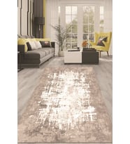 Dijital Kaymaz Taban Yıkanabilir Modern Renkli Salon Halısı Mutfak Halısı Yolluk ND-HT-497 (Kahverengi)