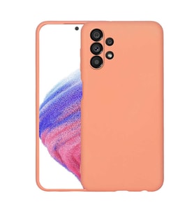 Samsung Galaxy A13 4G Kılıf Özel Orijinal Lansman Serisi, İçi Kadife, Pürüzsüz Yumuşak ve Mat TPU Silikon (Turuncu)