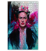 Cakapuzzle Frida Kahlo Elmas Mozaik Çizim Puzzle Yapboz MDF (Ahşap) (500 Parça)