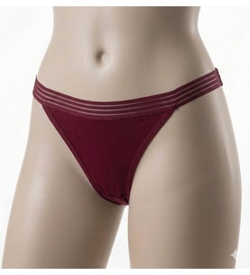 İmer Bayan Modal İnce Tül Çizgili Lastik Slip Bikini Külot 4274