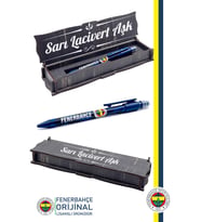 Fenerbahçe Orijinal Lisanslı Versatil Uçlu Kalem 0.7 Hediyelik Ahşap Kutulu (Lacivert)