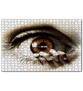 Cakapuzzle Göz ve Kenarındaki Parmaklar  Puzzle Yapboz MDF (Ahşap) (1000 Parça)