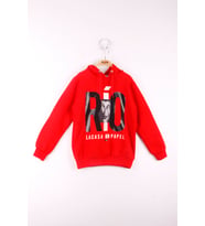 Toontoy Erkek Çocuk La Casa Baskılı Sweatshirt (Kırmızı)
