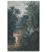 Cakapuzzle Eros İş Başında Çizim Puzzle Yapboz MDF (Ahşap) (1000 Parça)