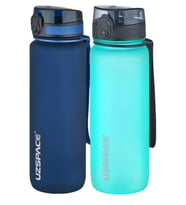 Uzspace 2'li Tritan Matara Seti 800 ml 14 Farklı Renk Seçeneği FiftyFifty (Lacivert - Royal Mavi)