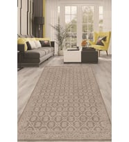 Dijital Kaymaz Taban Yıkanabilir Modern Renkli Salon Halısı Mutfak Halısı Yolluk ND-HT-404 (Kahverengi)