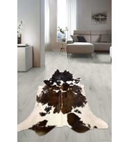 Dijital Baskılı Kaymaz Taban Yıkanabilir Lazer Kesim Salon Halısı Yolluk NLZR-SD-51 (Kahverengi)