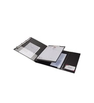 Evrak Sunum Tanıtım Firma Klasörü Sekreterlik A4 4 Halkalı Ring Binder File 250 Yaprak Kapasiteli 27x33 cm (Siyah)