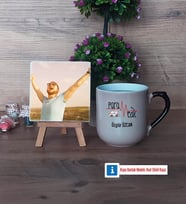 Paramedik Fotoğraflı Dekoratif Taş, Kupa Bardak Beyaz Hediye (Model 10)