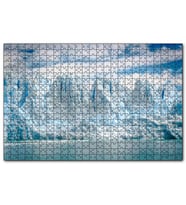 Cakapuzzle Buz Denizi Buzullar ve Bulutlu Gökyüzü  Puzzle Yapboz MDF (Ahşap) (500 Parça)