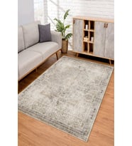 Dijital Kaymaz Taban Yıkanabilir Renkli Salon Halısı Mutfak Halısı Yolluk ND-SD-416 (Bej)